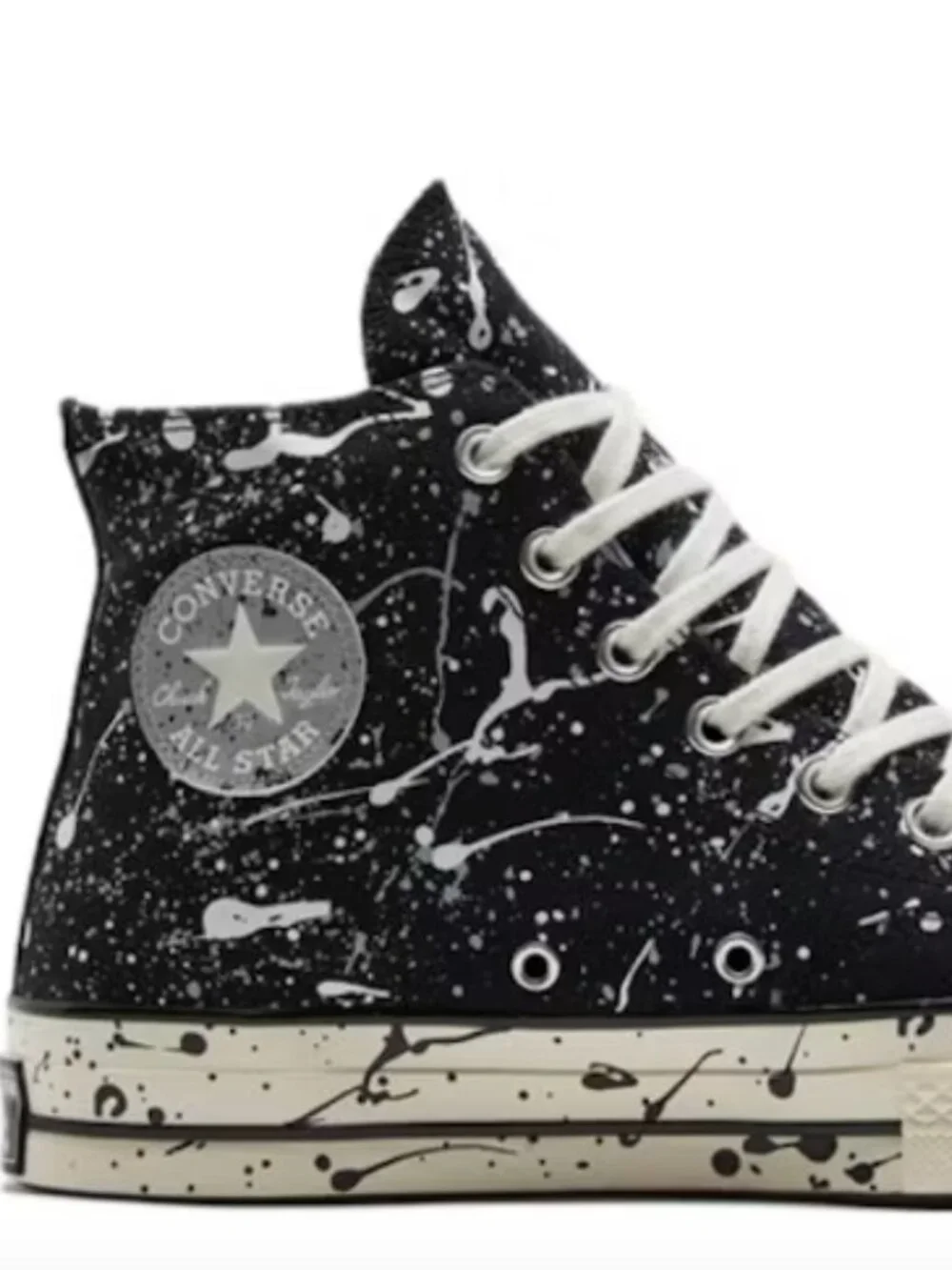 Converse Chuck Taylor All Star 70 Hi Archive Paint Splatter Black White M 4.5